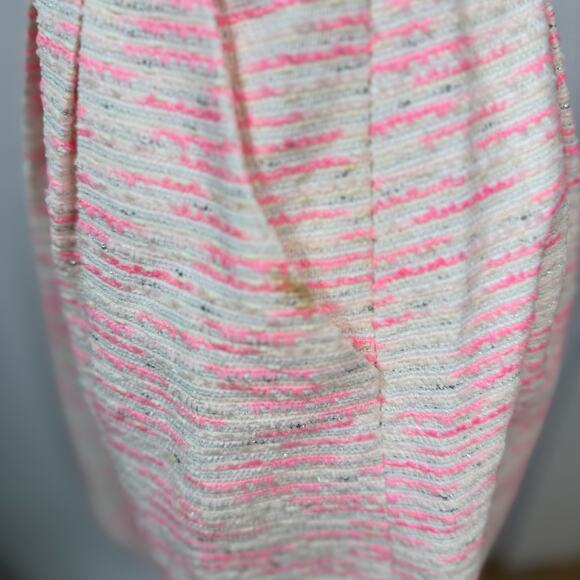 Anthropologie Moulinette Soeurs Pink Tweed Dress Women’s 0 Barbiecore Coquette - Picture 5 of 16